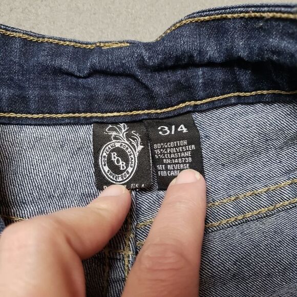 B.O.B. High waist dark wash faded skinny jeans Size 3/4 - Picture 4 of 10